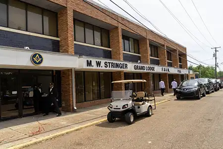 ● The M.W. Stringer Grand Lodge was the headquarters of the Mississippi branches of the NAACP, SNCC, CORE, and SCLC